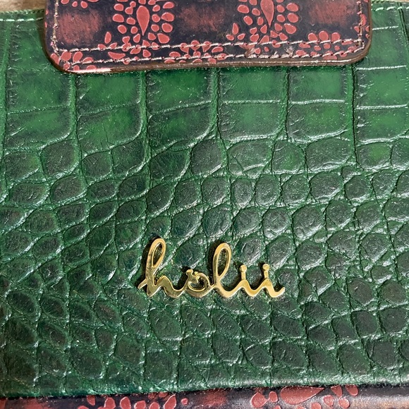 Holii Made In India Handmade Real Leather Clutch Wallet with Tassel - Picture 7 of 11